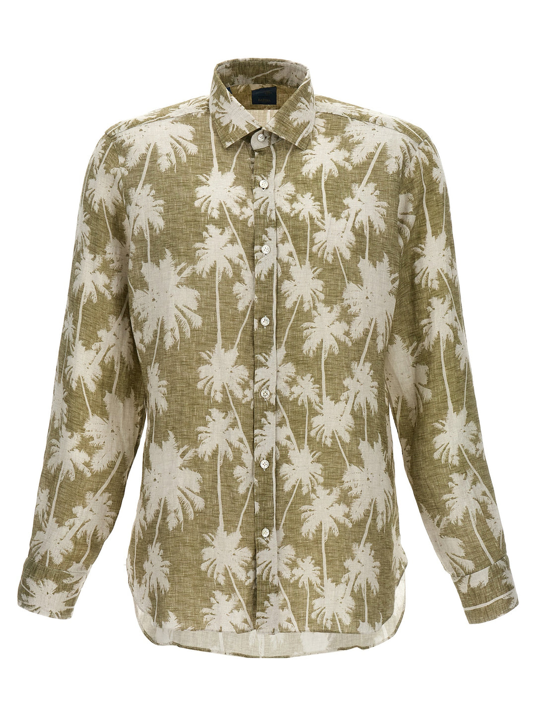 Printed Palm Shirt Shirt, Blouse Green