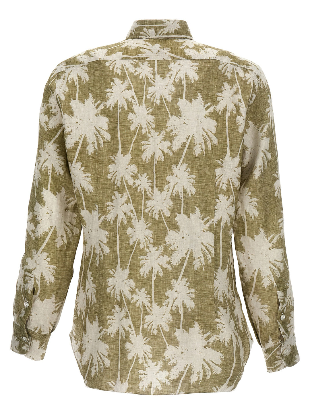 Printed Palm Shirt Shirt, Blouse Green