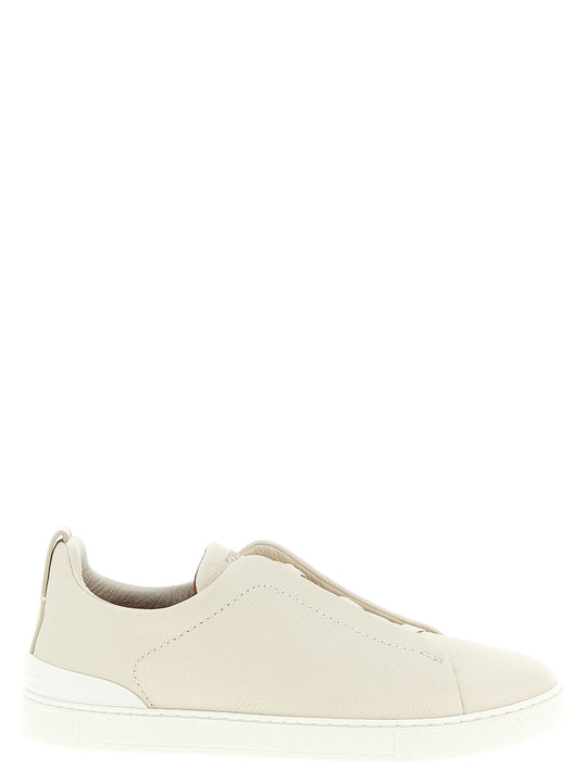 Triple Stitch Sneakers Beige