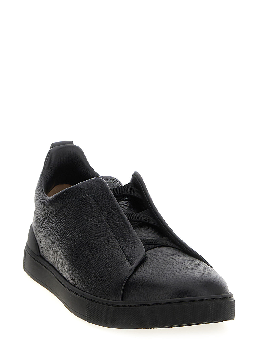 Zegna Triple Stitch Sneakers - Black | 8e8092b8e4d010ac32b03dbb6d205afd529c1885
