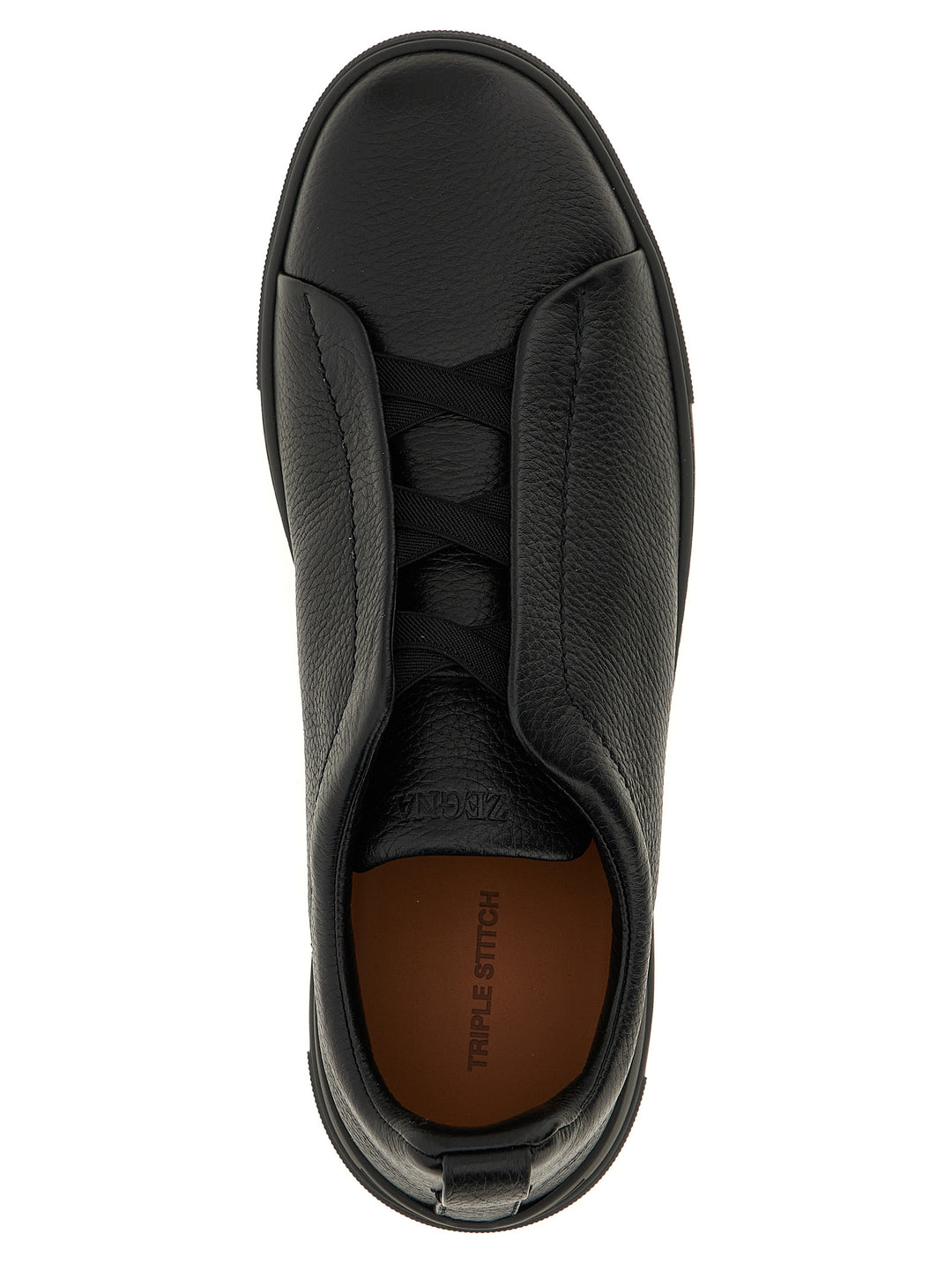 Zegna Triple Stitch Sneakers - Black | 5b941c891f7ae905fd94e93c5ea8b6c67dcbdec7