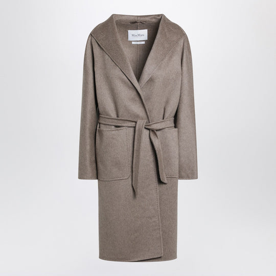 Hazelnut Midi Cardigan Coat In Cashmere