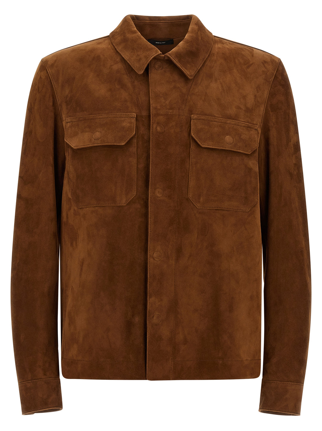 Tom Ford Suede Overshirt Puffer Jackets - Brown | 3565d47d6b5d49bbbfb7805f45a48aa7abceee11