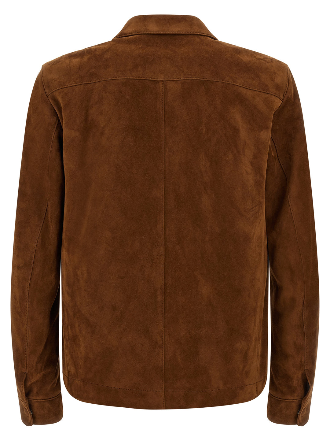 Tom Ford Suede Overshirt Puffer Jackets - Brown | 64683d19c15496788bf6275ed05585b4e9afa0c8