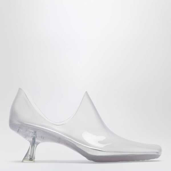 Emily Transparent Pvc Ankle Boots With Glossy Finish