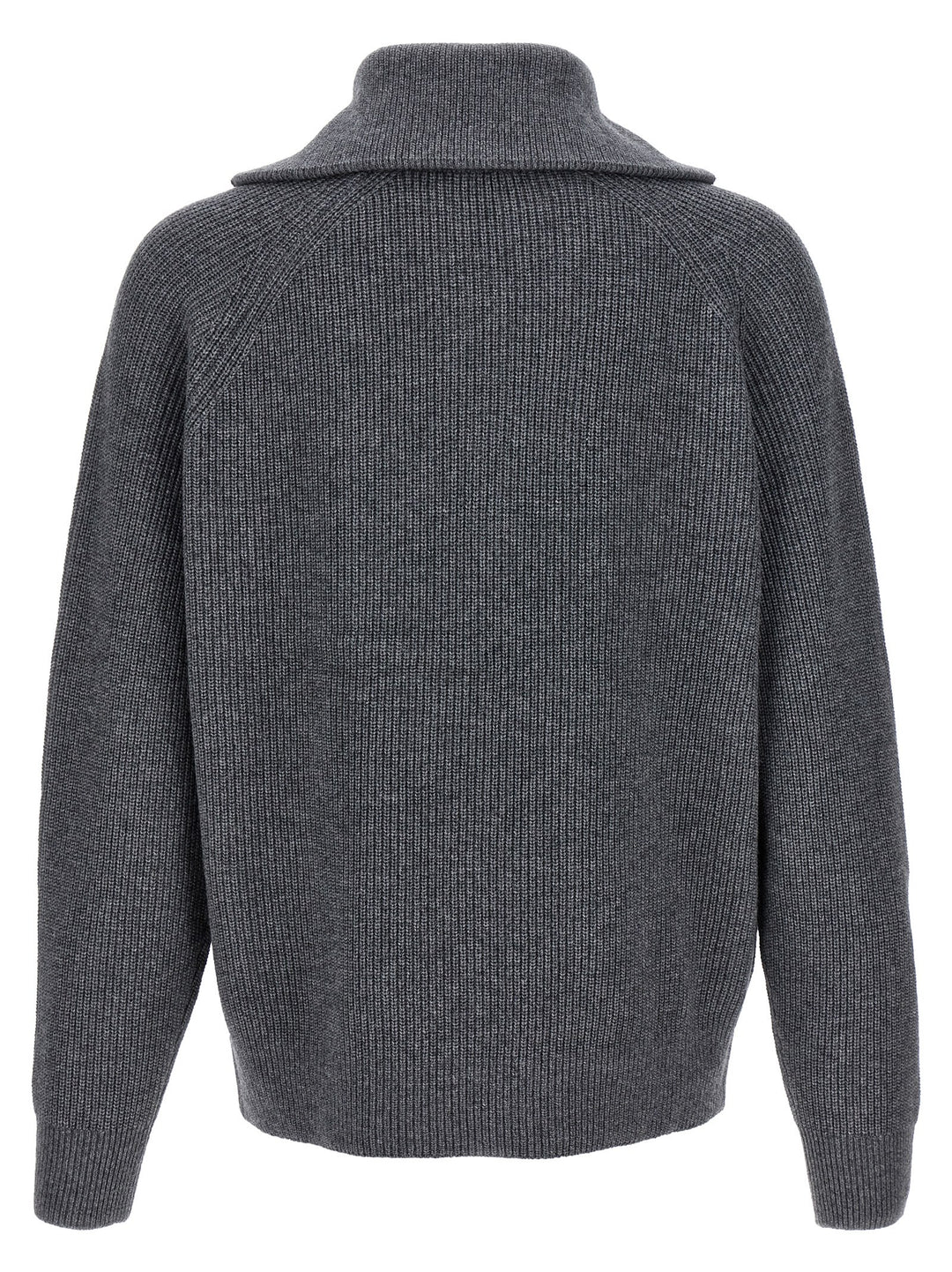 Logo Half Zip Sweater Sweater, Cardigans Gray