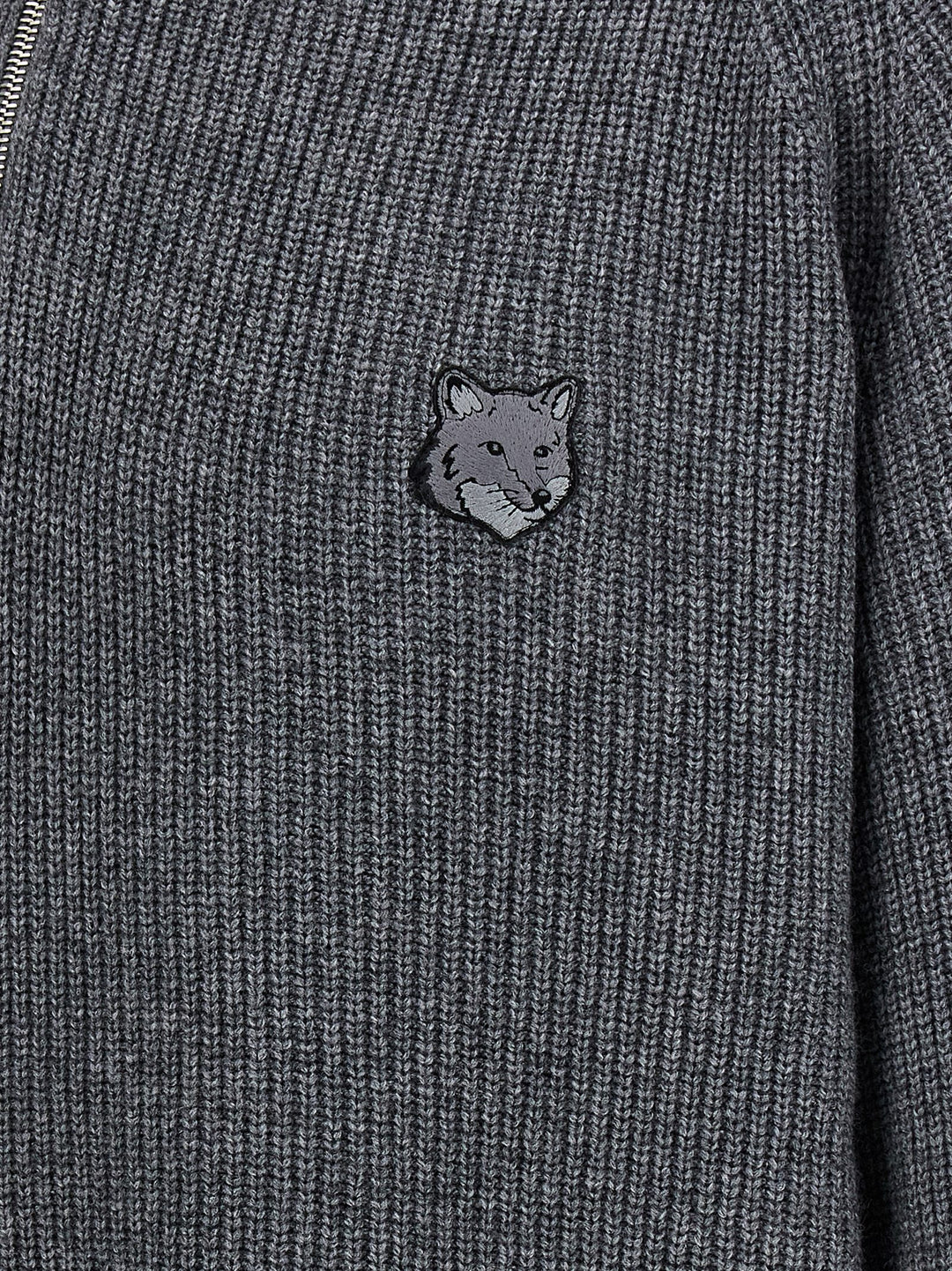 Logo Half Zip Sweater Sweater, Cardigans Gray