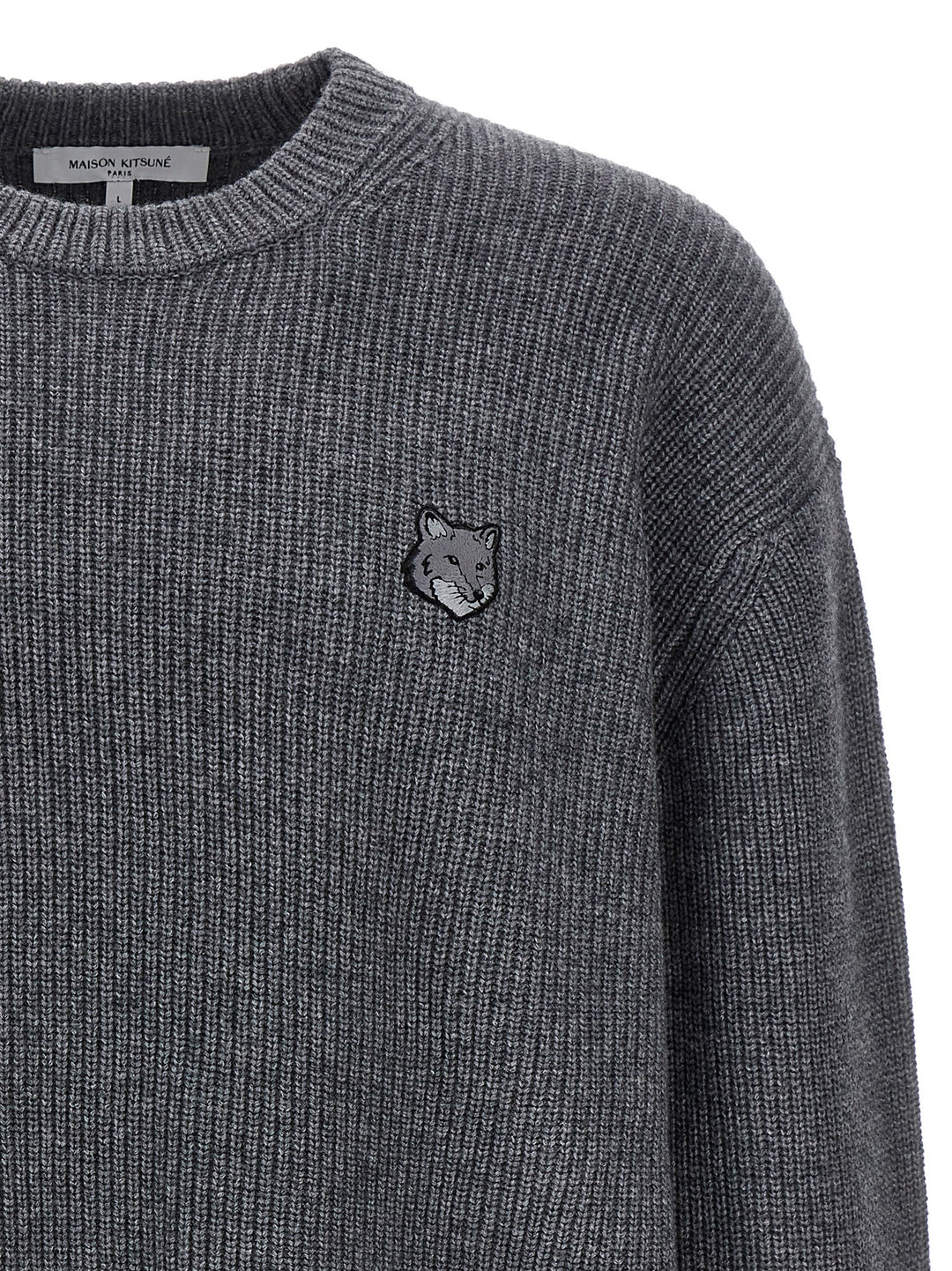 Bold Fox Head Sweater, Cardigans Gray