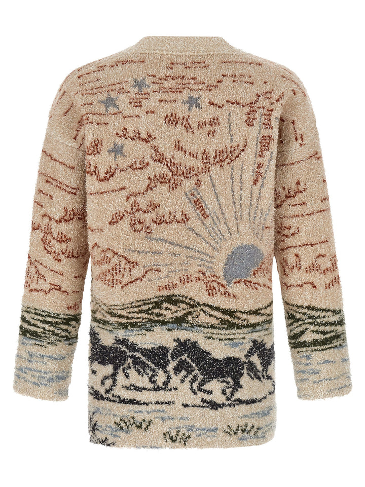 Alanui Sunset Riders Sweaters and Cardigans - Beige | bc2534f68dc06b77d35a2338c20a5db9071a9412