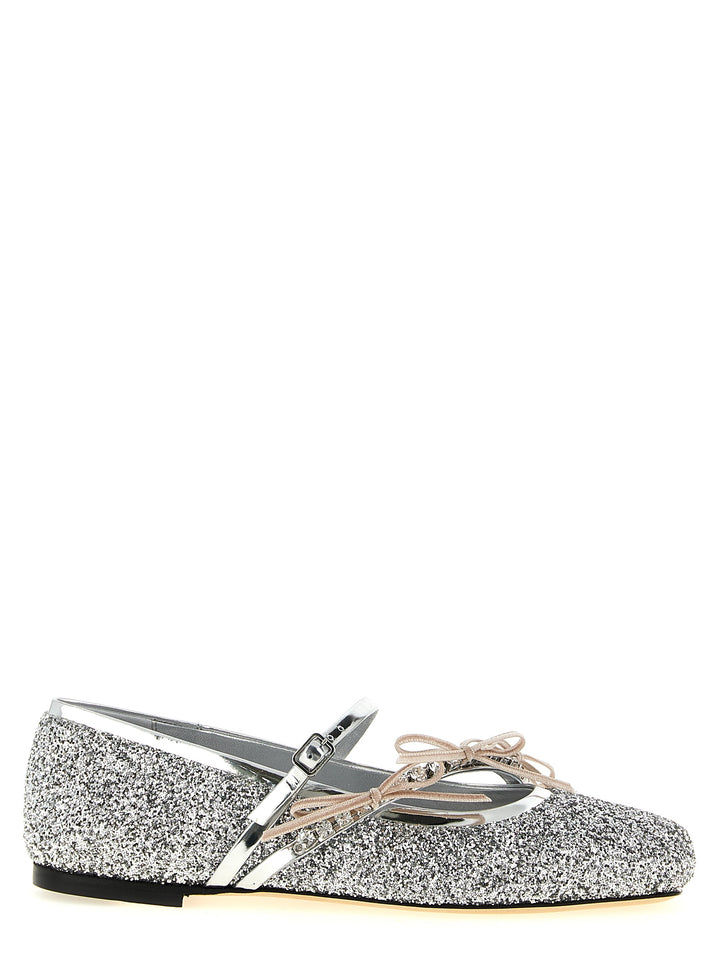 Jimmy Choo Loli Flat shoes - Silver | 339f90714695d2ac0b4296e050a65edab5308434