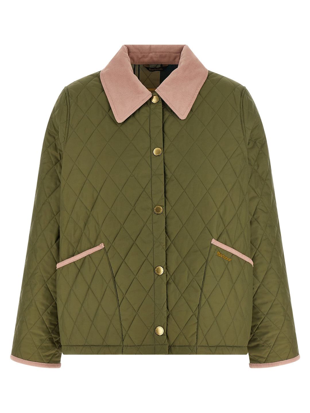Barbour Liddesdale Cropped Icons Puffer Jackets - Green | 60cefbc623bb11fcf8ed2d752132b94a87c8870c