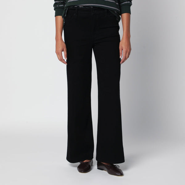 Black Le Slim Palazzo Trousers