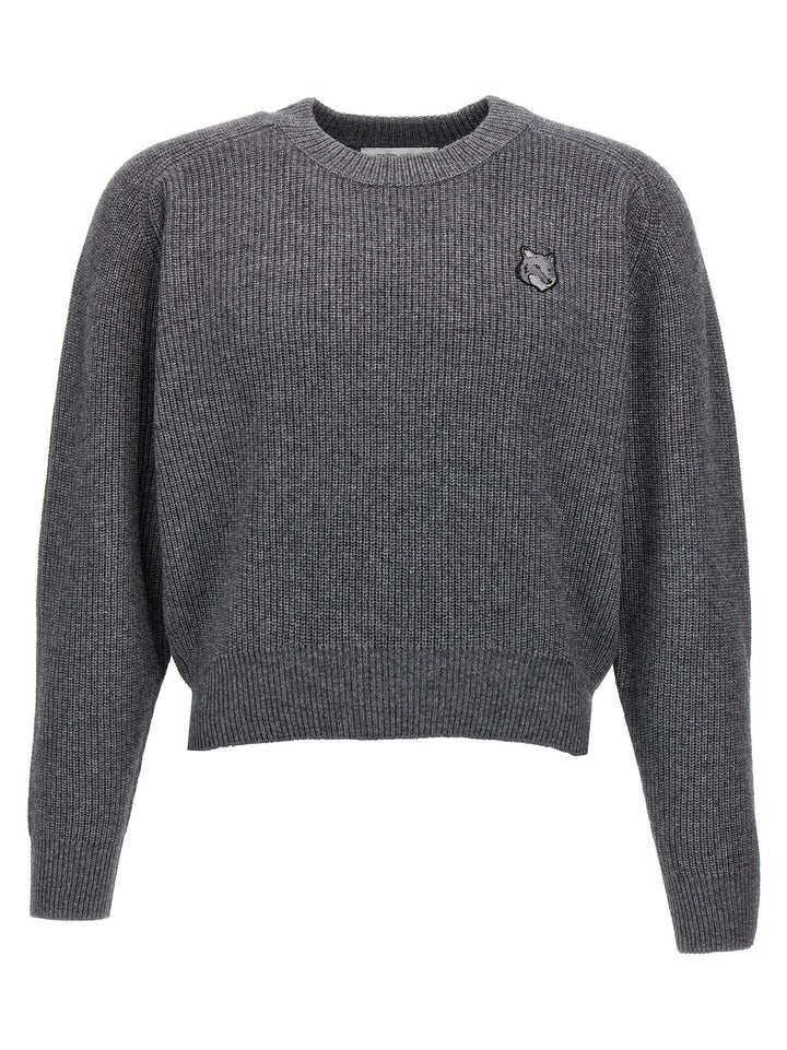 Bold Fox Head Sweater, Cardigans Gray