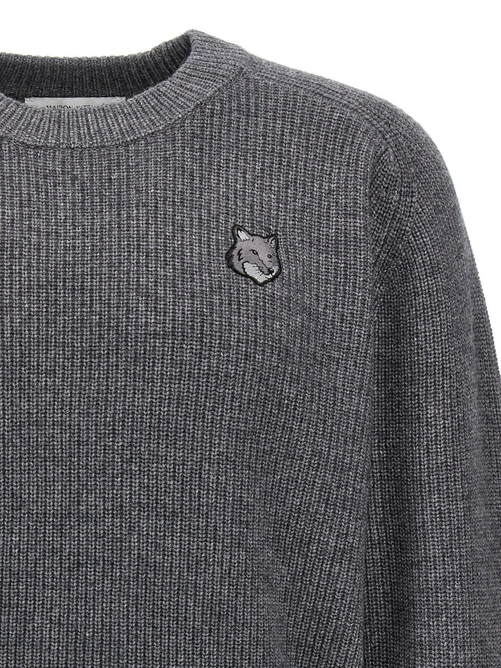 Bold Fox Head Sweater, Cardigans Gray