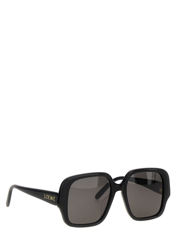 Square Slim Sunglasses Black