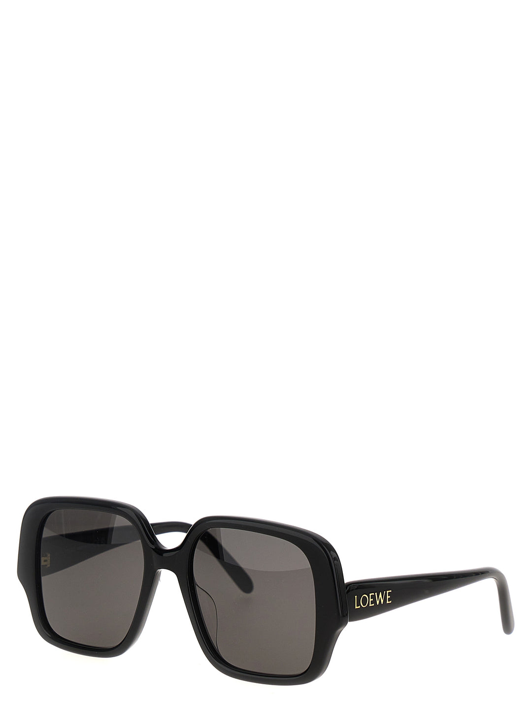 Square Slim Sunglasses Black