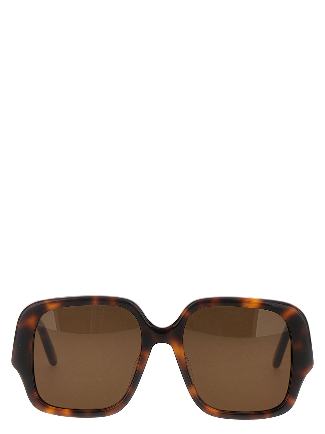 Square Slim Sunglasses Brown