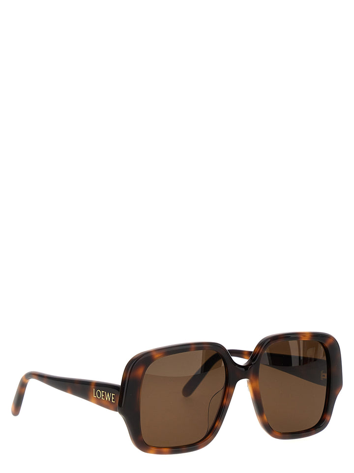 Square Slim Sunglasses Brown