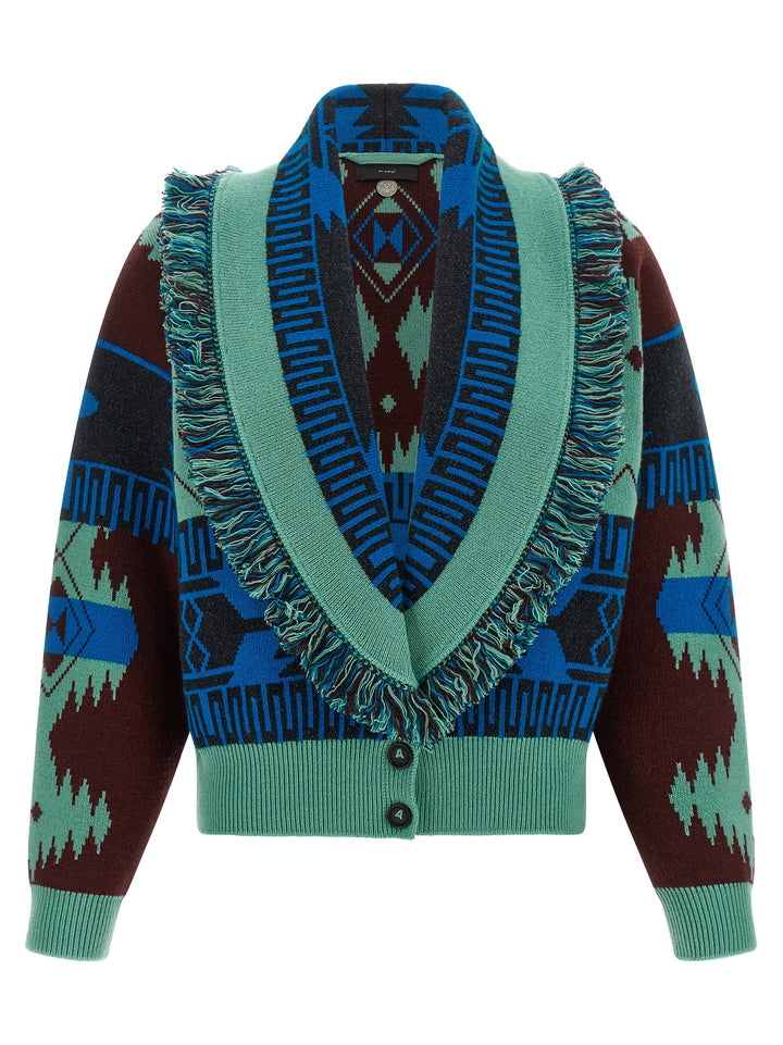 Alanui Icon Sweaters and Cardigans - Light Blue | 216a85623a240b53f008b6266f3a824a8652fb4c