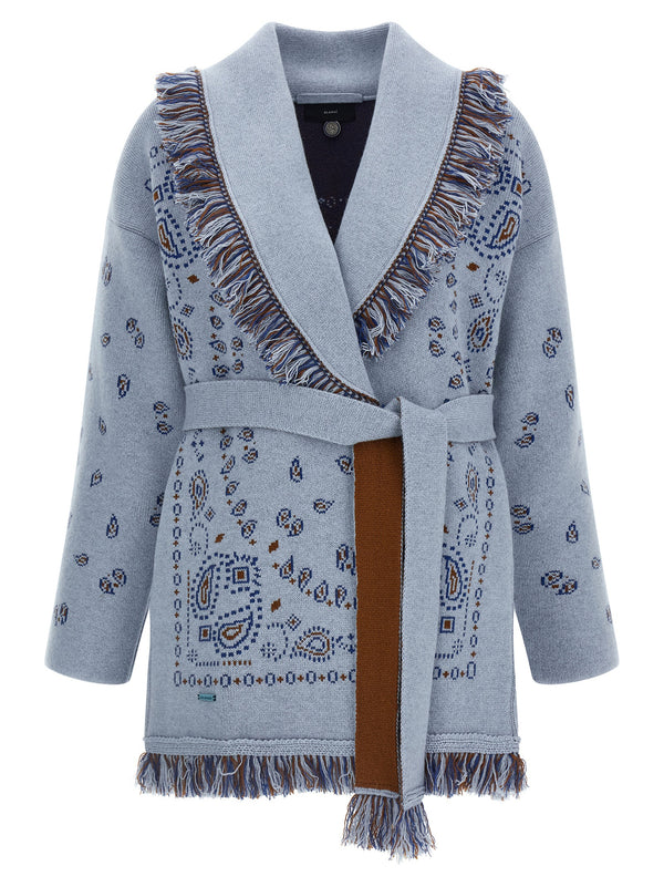 Bandana Sweaters And Cardigans Light Blue