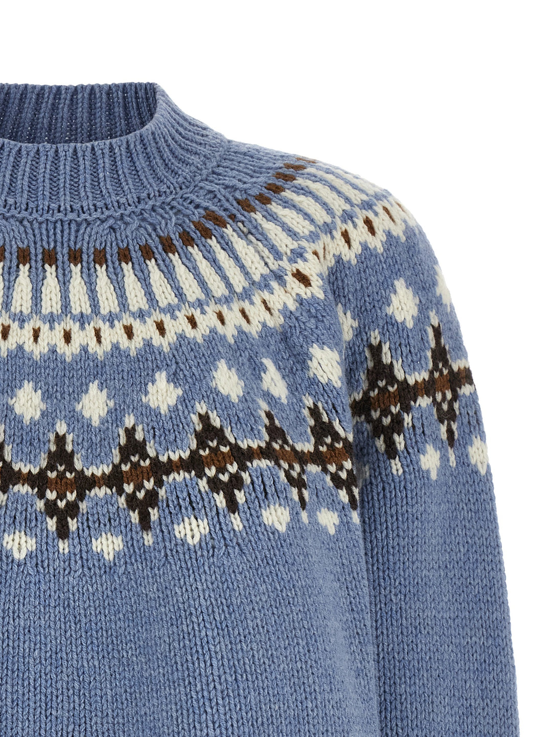 Alanui Sweet Winter Sweaters and Cardigans - Light Blue | 7e8e9ace2c7f19892bc86c9403d6bb3e5fc6478b