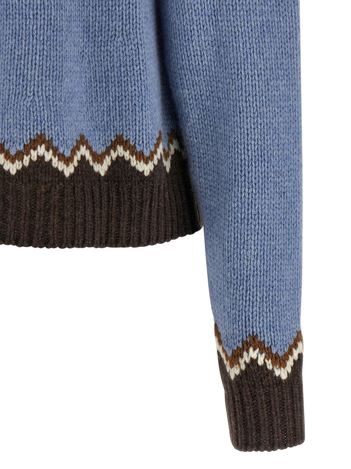 Alanui Sweet Winter Sweaters and Cardigans - Light Blue | 48444f19ccbb34b3eae0c2bc09221b74259e0c45