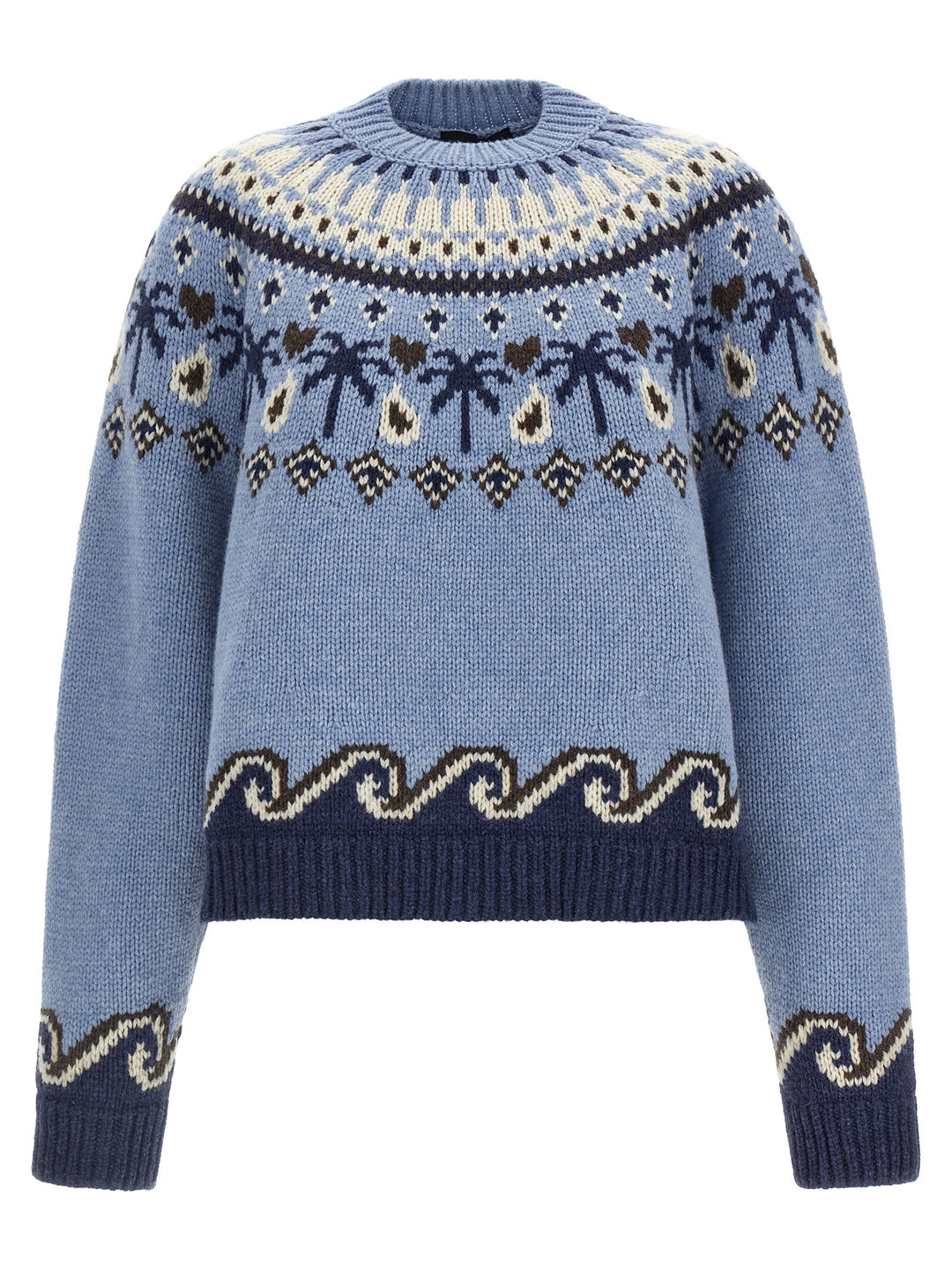 Alanui Sweet Winter Sweaters and Cardigans - Light Blue | 5a9b5e4ab109d0db408b22dcfa68c7f2744bceac