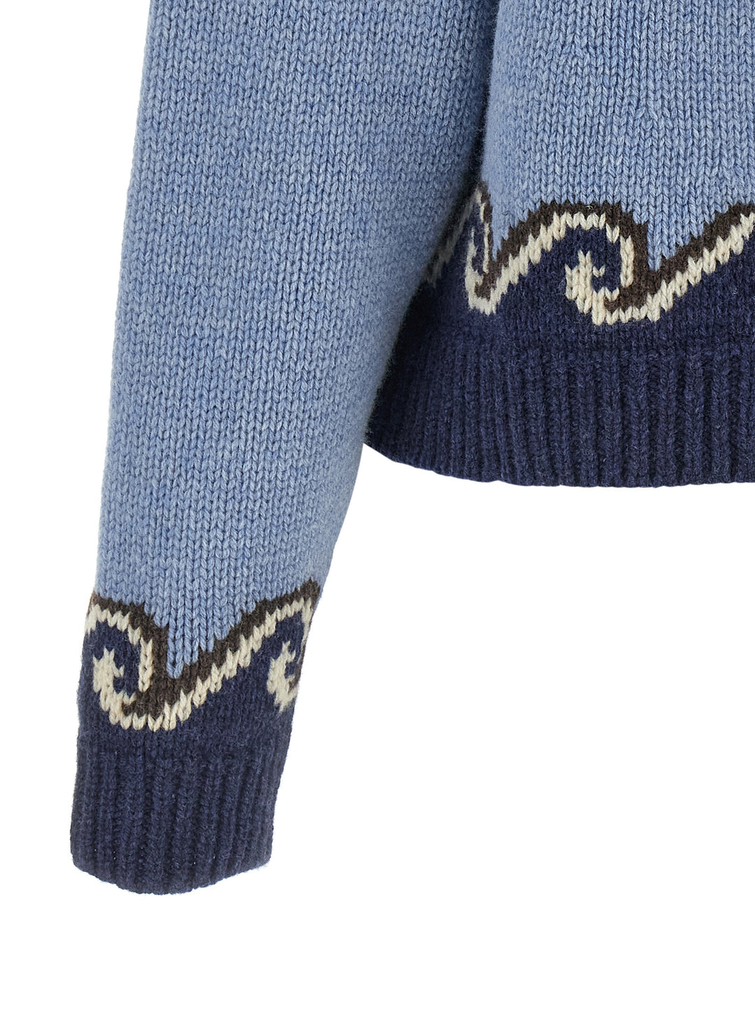 Alanui Sweet Winter Sweaters and Cardigans - Light Blue | d28ae715157ff699a8d7f8238c33cd42afcd20f4