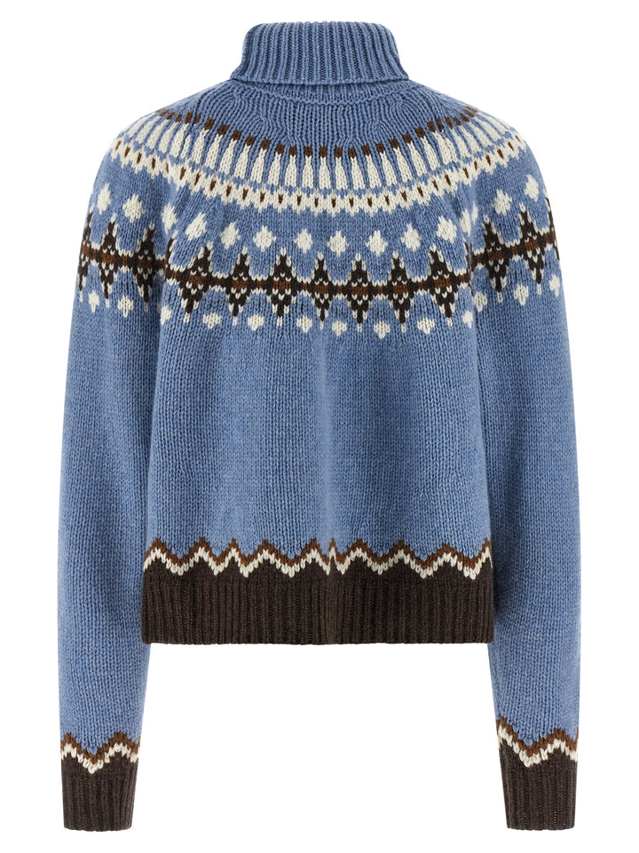 Alanui Sweet Winter Sweaters and Cardigans - Light Blue | 92b026bf964ff93fe75fae2547970bdb14c4071a