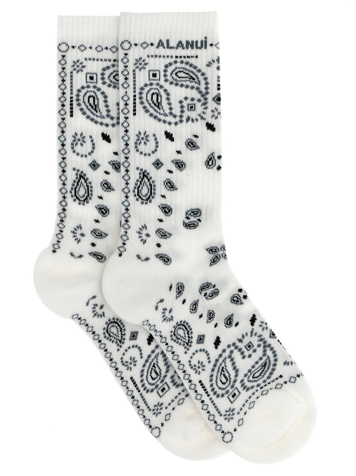 Bandana Socks White/Black