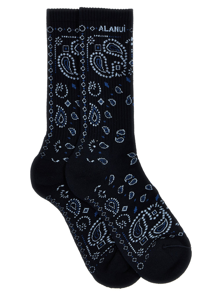 Bandana Socks Blue