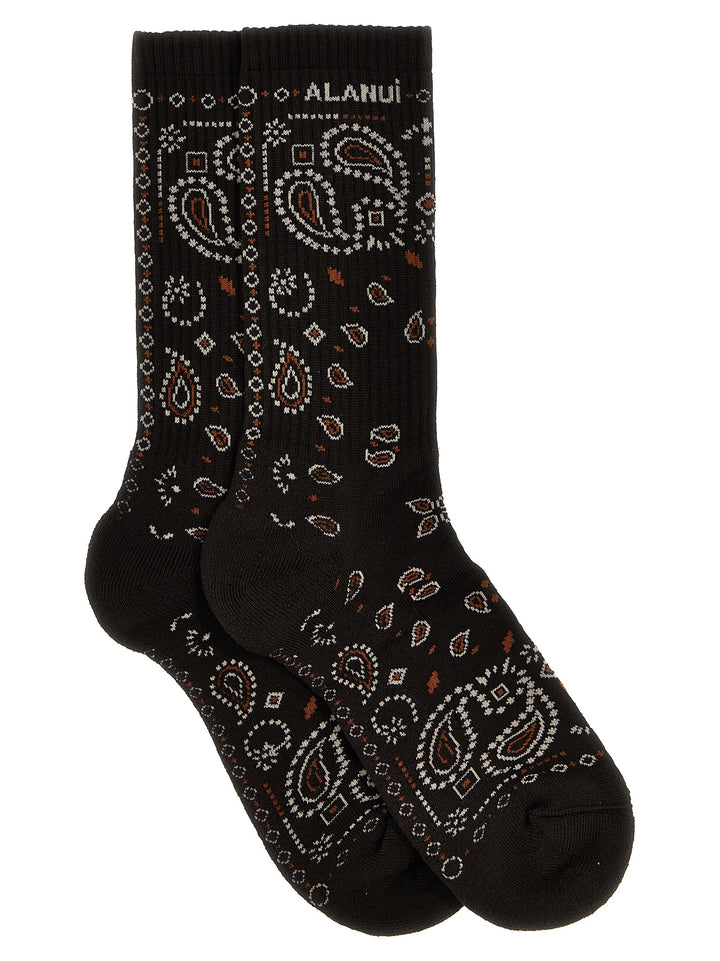 Bandana Socks Brown