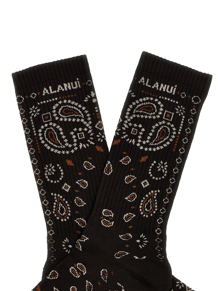 Bandana Socks Brown