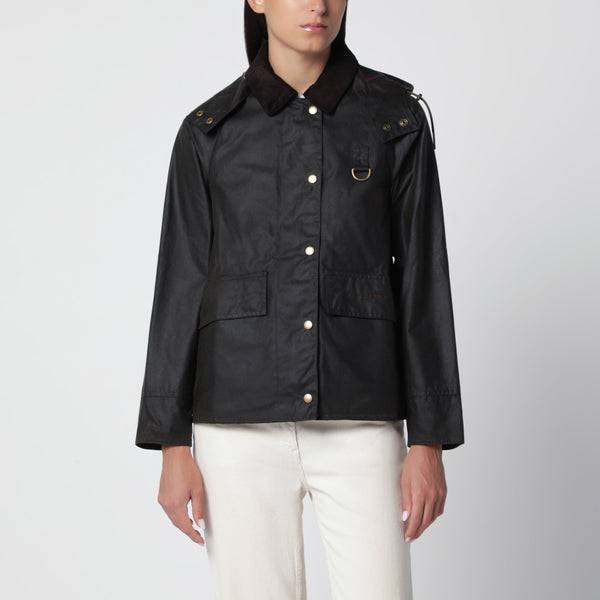 Navy Blue Waxed Cotton Jacket