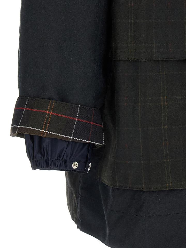 Barbour Parka Barbour X Ganni Puffer Jackets - Blue | 54fc74a35c900ddbf1e4cc15c53a4d5f526e9f89