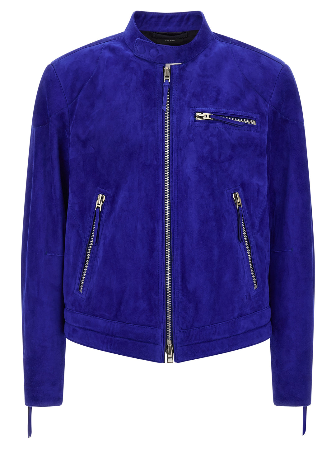 Tom Ford Biker Jacket Puffer Jackets - Blue | a0717dc7e244470fe0a0dc954153a2c39971e304