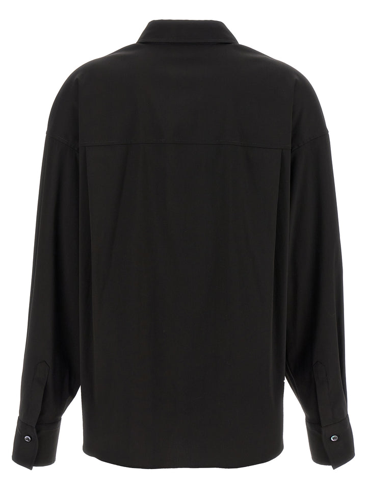 Brunello Cucinelli V-Neck Shirt Monile Shirt and Blouse - Black | 9775cc6e86229e70605f3b114161a5de1b46266e