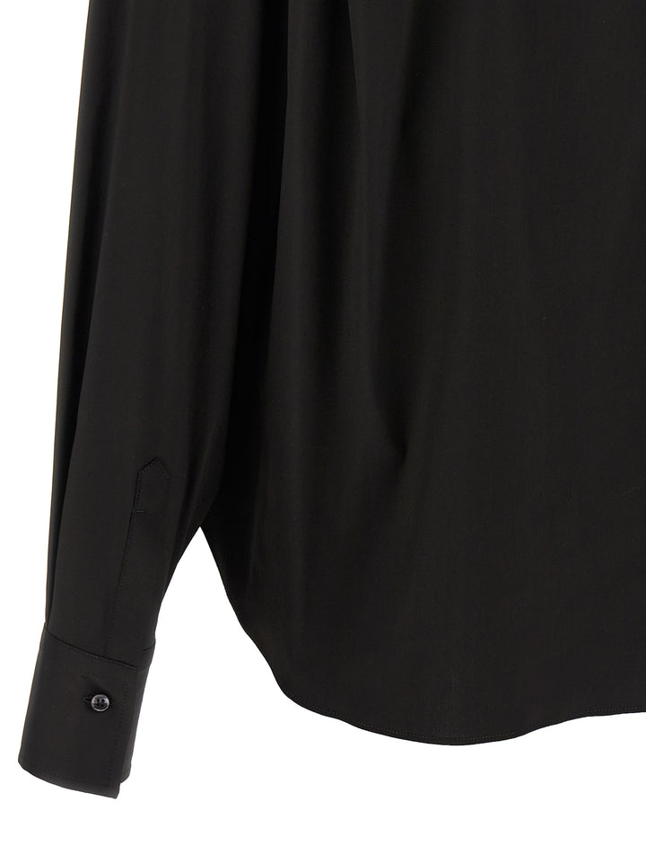 Brunello Cucinelli V-Neck Shirt Monile Shirt and Blouse - Black | 1abd9c07880f4e3351bcff18f1a10a8a227db2fc