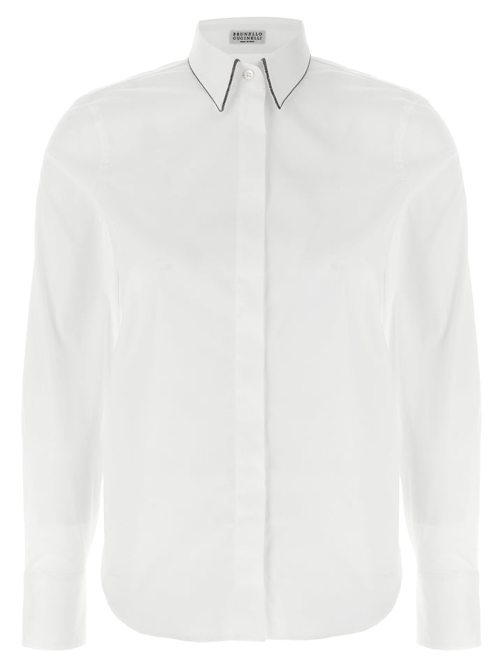 Brunello Cucinelli Monile Shirt Shirt and Blouse - White | ffc4e15376e1bfe8a5db2bf015f777b618cd2795