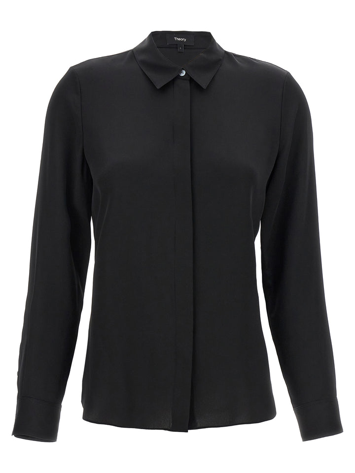 Classic Fitted Shirt, Blouse Black