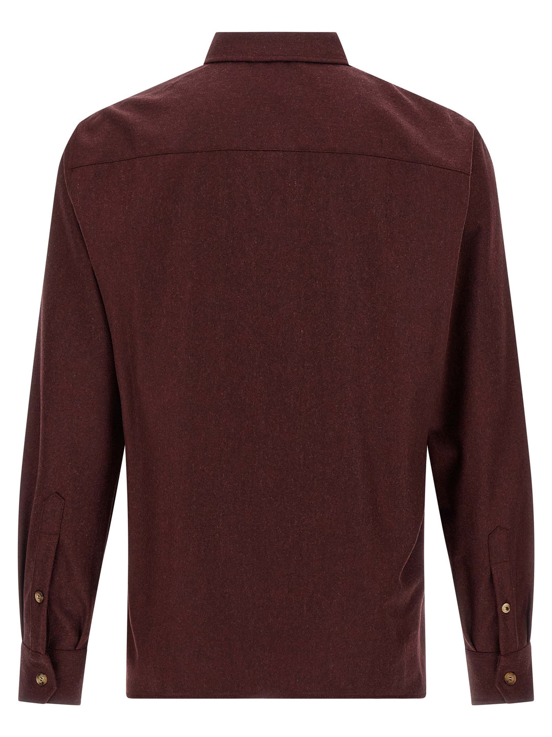 Brunello Cucinelli Flannel Overshirt Shirt and Blouse - Bordeaux | 61849bf508c0a3bf9bf64a1c8a761f5f9160f92c