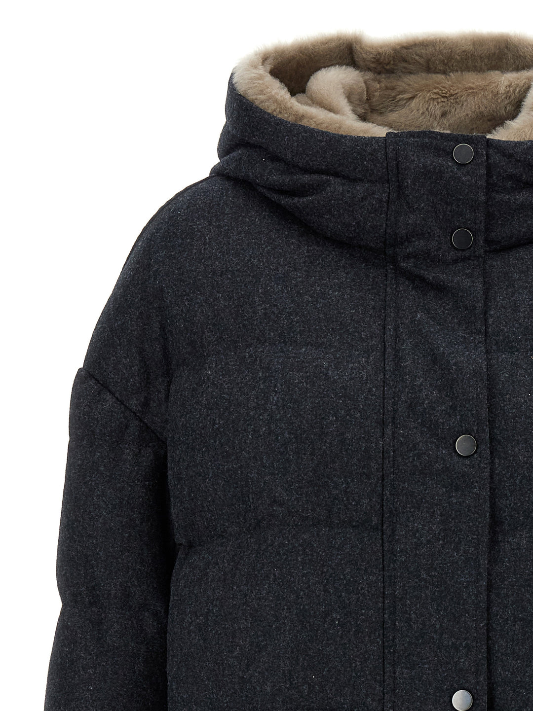 Wool Down Jacket Casual Jackets, Parka Gray