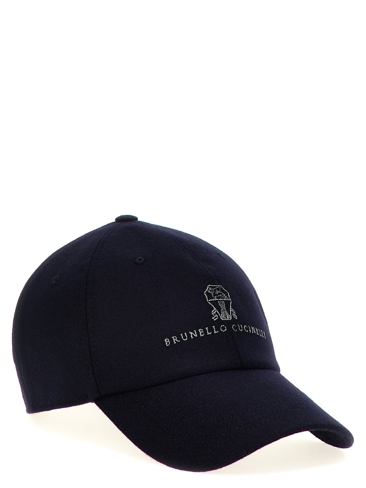 Logo Embroidery Cap Hats Blue