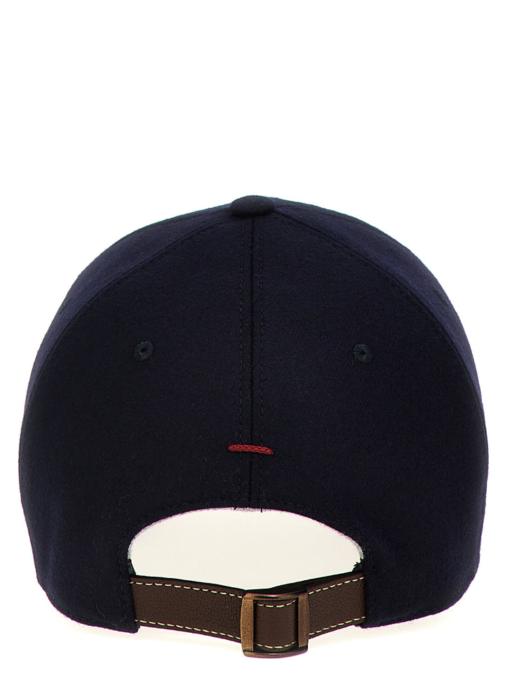 Logo Embroidery Cap Hats Blue