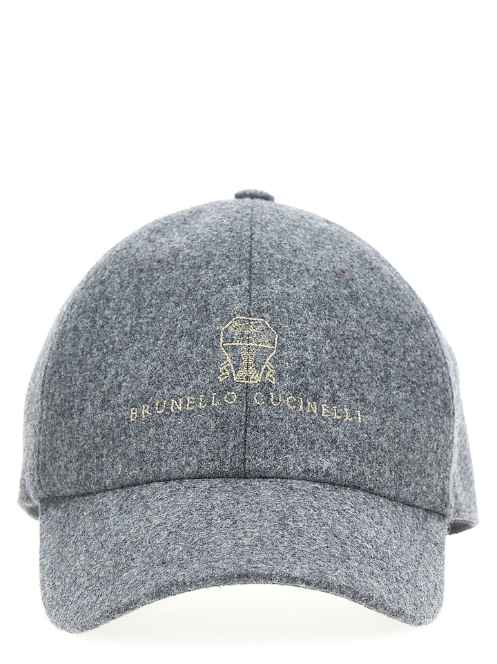 Logo Embroidery Cap Hats Gray