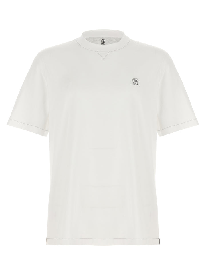 Logo Embroidery T-Shirt White