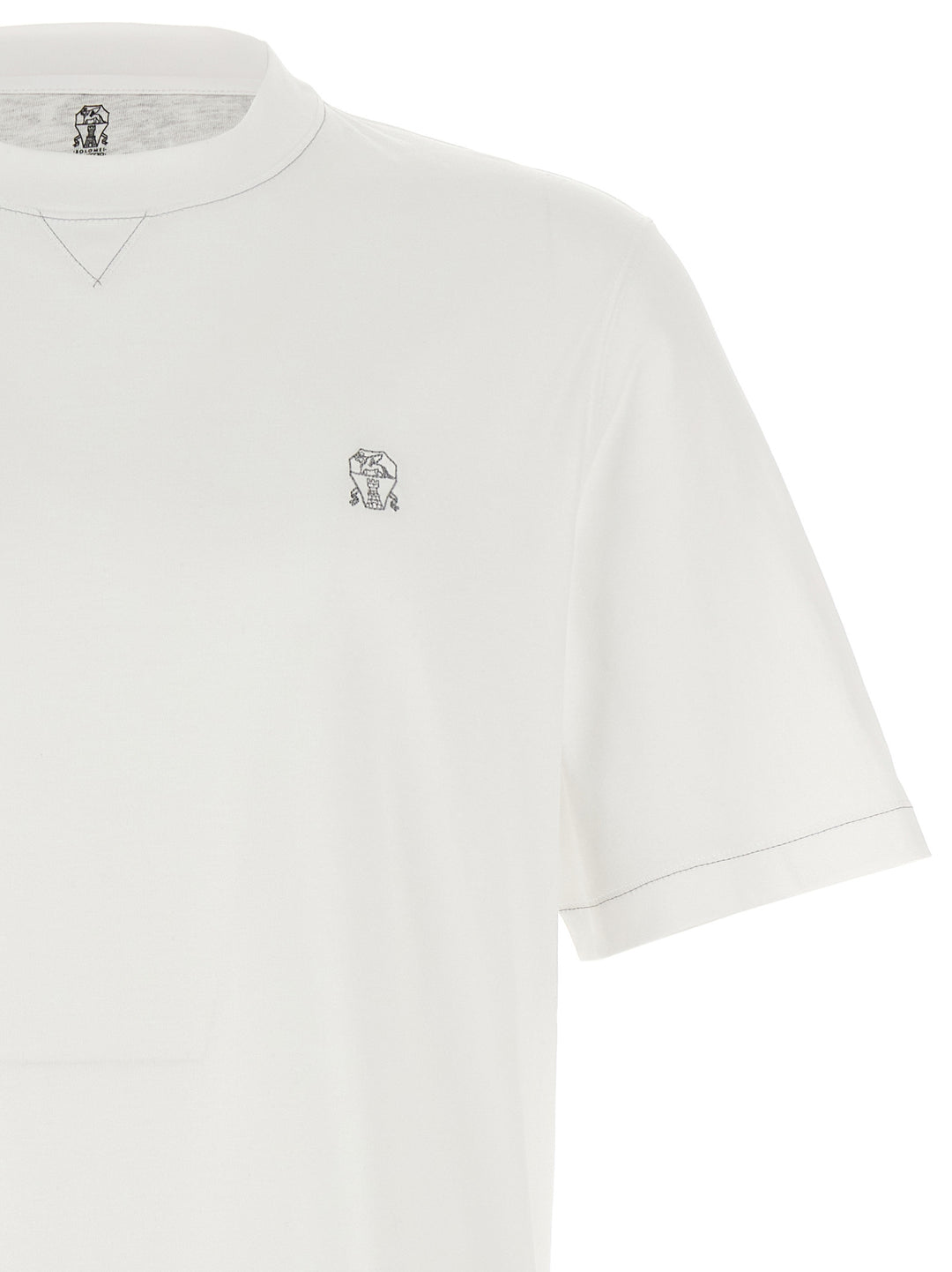 Logo Embroidery T-Shirt White