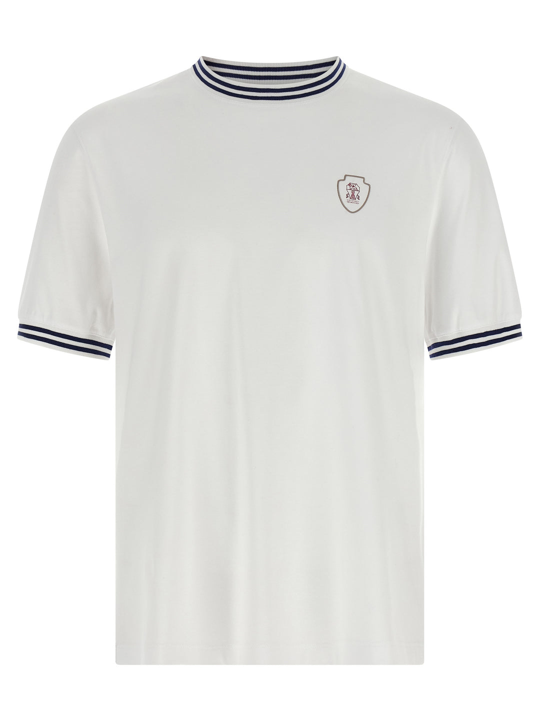 Brunello Cucinelli Solomeo Coat Of Arms T-shirt - White | af5b69551100b5d9e71e1e97d49e6acd1e85bb74