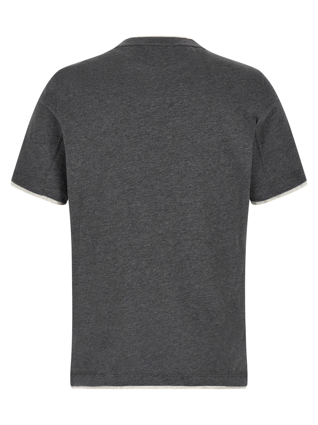 Brunello Cucinelli Double Layer T-shirt - Gray | bd807065300ca2da42b852b1b15eceddd64204d8