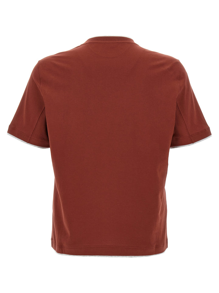 Layered T-Shirt Red